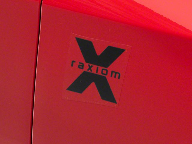 SEC10 Raxiom Fender Decal; Black (Universal; Some Adaptation May Be Required)