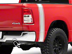 SEC10 Rear Vertical Stripe; Silver (94-24 RAM 1500)