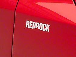 SEC10 RedRock Fender Decal; White (Universal; Some Adaptation May Be Required)