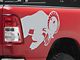 SEC10 Running Ram Head Decal; Silver (94-24 RAM 1500)