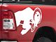 SEC10 Running Ram Head Decal; White (94-25 RAM 1500)