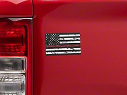 SEC10 Small Distressed Flag Decals; Red Line (Universal; Some Adaptation May Be Required)