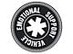 SEC10 Emotional Support Vehicle Decal; Matte Black (Universal; Some Adaptation May Be Required)