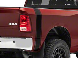 SEC10 Rear Vertical Stripe; Matte Black (94-24 RAM 2500)