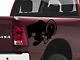 SEC10 Running Ram Head Decal; Gloss Black (94-24 RAM 2500)