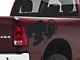 SEC10 Running Ram Head Decal; Matte Black (94-24 RAM 2500)