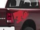 SEC10 Running Ram Head Decal; Red (94-24 RAM 2500)