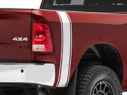 SEC10 Rear Vertical Stripe; Silver (94-24 RAM 3500)