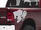 SEC10 Running Ram Head Decal; Silver (94-24 RAM 3500)