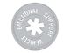 SEC10 Emotional Support Vehicle Decal; Silver (Universal; Some Adaptation May Be Required)