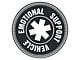 SEC10 Emotional Support Vehicle Decal; Gloss Black (Universal; Some Adaptation May Be Required)