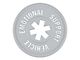 SEC10 Emotional Support Vehicle Decal; Silver (Universal; Some Adaptation May Be Required)