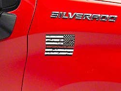 SEC10 Small Distressed Flag Decals; Red Line (Universal; Some Adaptation May Be Required)