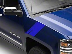 SEC10 Striped Hash Marks; Blue (19-25 Silverado 1500)