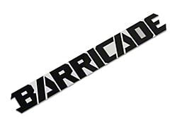 SEC10 Barricade Standard Decal; Black (Universal; Some Adaptation May Be Required)