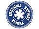 SEC10 Emotional Support Vehicle Decal; Blue (Universal; Some Adaptation May Be Required)