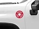 SEC10 Emotional Support Vehicle Decal; Red (Universal; Some Adaptation May Be Required)