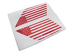 SEC10 Quarter Window Flag Decal; Red (21-24 Tahoe)