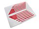 SEC10 Quarter Window Flag Decal; Red (21-24 Tahoe)