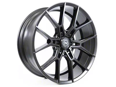 Select Precision Alloys Alpine Satin Black 6-Lug Wheel; 24x10; 25mm Offset (07-13 Sierra 1500)