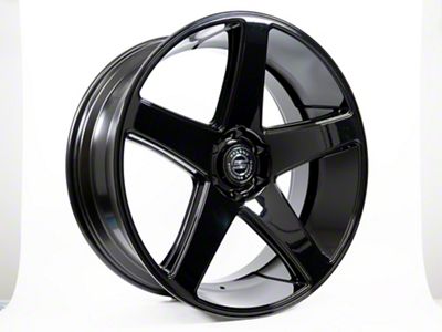 Select Precision Alloys Spectrum Glossy Black 6-Lug Wheel; 24x10; 19mm Offset (07-14 Tahoe)