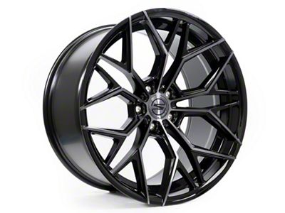 Select Precision Alloys Syndicate Glossy Black Machined DDT Face and Lip 5-Lug Wheel; 20x10.5; 38mm Offset (87-90 Dakota)