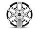 Carroll Shelby Wheels CS45 Chrome Powder with Black Inserts 6-Lug Wheel; 22x9.5; 12mm Offset (21-24 F-150)
