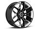 Carroll Shelby Wheels CS45 Gloss Black with Hyper Silver Inserts 6-Lug Wheel; 22x9.5; 12mm Offset (21-24 F-150)