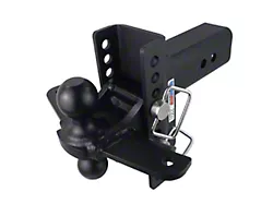 Shocker Hitch XR 20K Combo Ball Mount with Sway Bar Tabs for 3-Inch Receiver Hitch; 6-Inch Drop to 6-Inch Rise (Universal; Some Adaptation May Be Required)