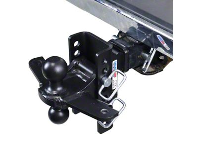 Shocker Hitch XR 12K Combo Ball Mount with Sway Bar Tabs for 2-Inch Receiver Hitch; 4-Inch Drop to 4-Inch Rise (Universal; Some Adaptation May Be Required)