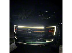 Sick Diesel LED Grille Lights; Black Frame (21-23 F-150 Tremor)