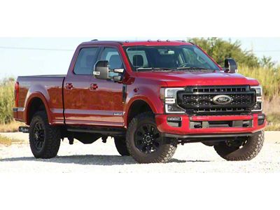 Sick Diesel LED Grille Lights; Silver Frame (20-22 F-350 Super Duty Lariat, XL)