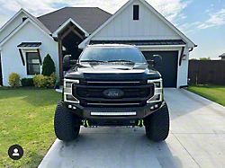 Sick Diesel Non High Flow LED Grille Lights; Black Frame (21-22 F-350 Super Duty King Ranch, Platinum, XLT)