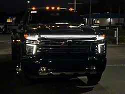 Sick Diesel LED Grille Light Power Bar; Black Frame (20-24 Silverado 2500 HD High Country, LTZ)