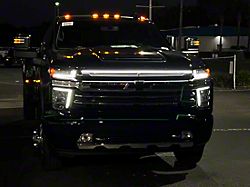 Sick Diesel LED Grille Light Power Bar; Silver Frame (20-25 Silverado 2500 HD High Country, LTZ)