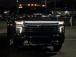 Sick Diesel LED Grille Light Power Bar; Silver Frame (20-25 Silverado 3500 HD High Country, LTZ)