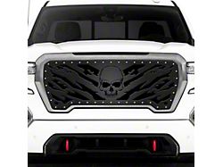 1-Piece Steel Upper Grille Insert; Nightmare (19-21 Sierra 1500; 2022 Sierra 1500 Limited)