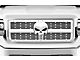 1-Piece Steel Upper Grille Insert; Punisher with Steel Finish (14-15 Sierra 1500)