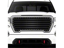 1-Piece Steel Upper Grille Insert; Stripes (19-21 Sierra 1500; 2022 Sierra 1500 Limited)