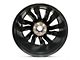 12-Spiral Spoke Replica Aluminum Black 6-Lug Wheel; 22x9; 28mm Offset (19-25 Sierra 1500)