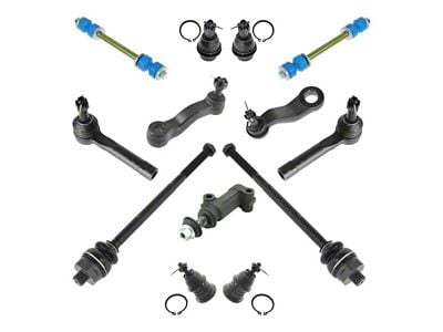 13-Piece Steering and Suspension Kit for 4-Groove Pitman Arms (99-06 4WD Sierra 1500 Regular Cab, Extended Cab)