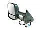 180 Degree Swing Powered Heated Manual Folding Towing Mirror; Driver Side (03-06 Sierra 1500)