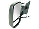 180 Degree Swing Powered Heated Manual Folding Towing Mirror; Driver Side (03-06 Sierra 1500)