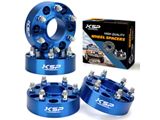 2-Inch Pro Billet Wheel Spacers; Blue (99-25 Sierra 1500)