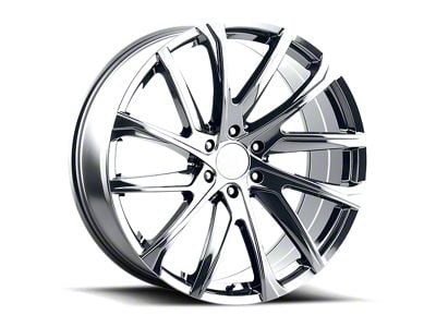 2024 Denali Style Chrome 6-Lug Wheel; 24x10; 30mm Offset (19-25 Sierra 1500)