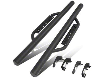 3-Inch Nerf Side Step Bars; Black (07-18 Sierra 1500 Regular Cab)