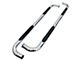 3-Inch Round Side Step Bars; Chrome (19-24 Sierra 1500 Crew Cab)