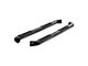 3-Inch Stainless Round Side Step Bars; Black (07-18 Sierra 1500 Extended/Double Cab)