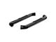 3-Inch Stainless Round Side Step Bars; Black (19-24 Sierra 1500 Crew Cab)