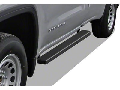 4-Inch iStep Running Boards; Black (19-24 Sierra 1500 Regular Cab)